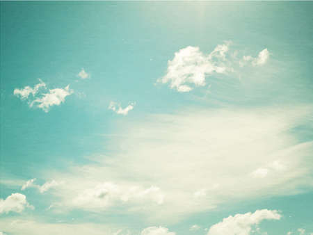 Couds in blue sky  Sunny time of day