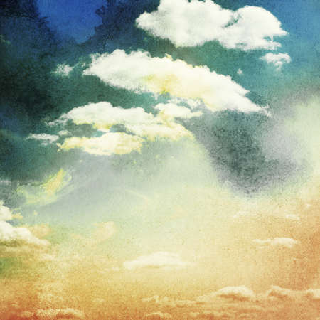 Sky and clouds background. Night time.の写真素材