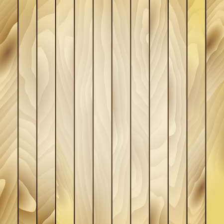Light brown wooden texture with verical planks. Vector illustrationのイラスト素材