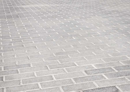 Brick stone street road. Light pavement textureの写真素材