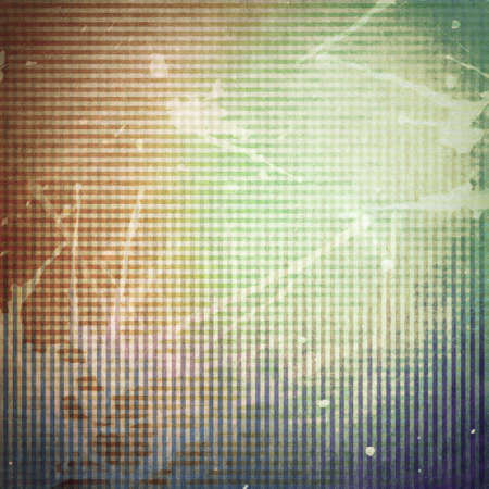 Striped, scratched paper texture with watercolor splashes