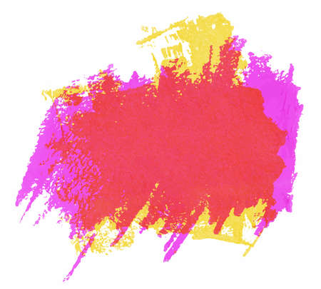 Painted colorful watercolor brush strokes. Vector illustrationのイラスト素材