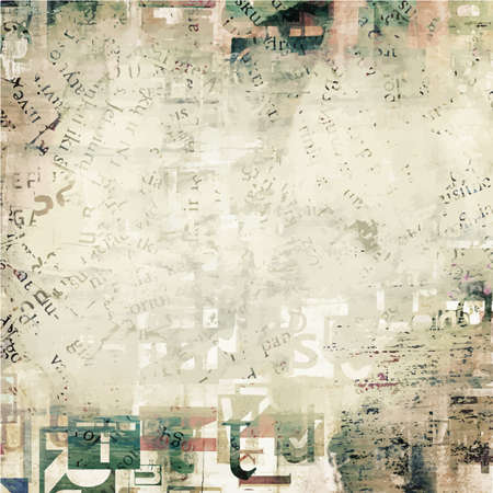 newspaper, magazine grunge letters backgroundのイラスト素材