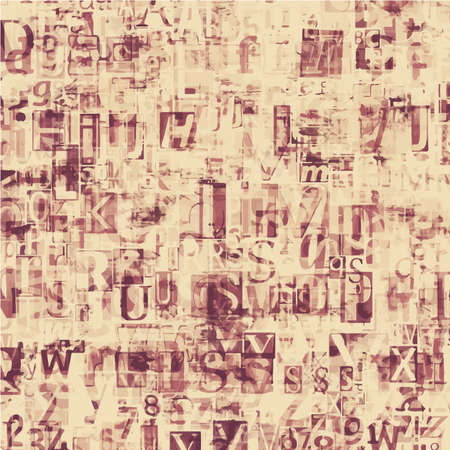 newspaper, magazine collage grunge letters backgroundのイラスト素材