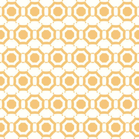 Symmetrical yellow geometric shapes textile backdrop. 