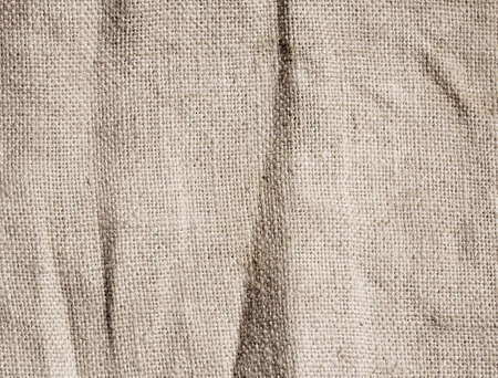 Old dirty brown burlap texture.の写真素材