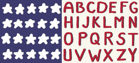 Alphabet lettersのイラスト素材