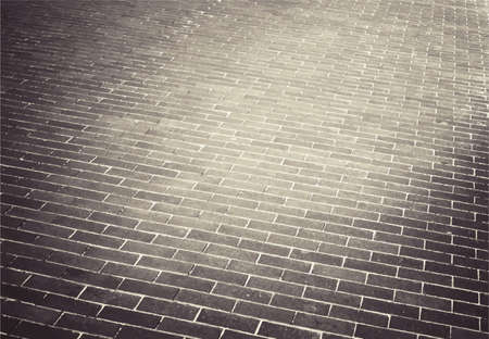 Light brown brick stone street road. Sidewalk, pavement textureのイラスト素材
