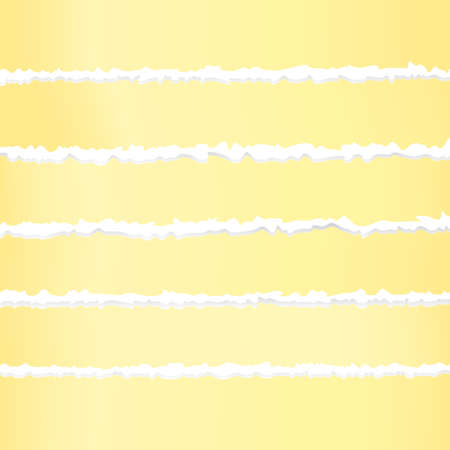 Torn crumple yellow paper, adhesive sticky tape.のイラスト素材