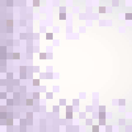 Purple pattern made of squares with copy space. Pixel mosaic background.のイラスト素材