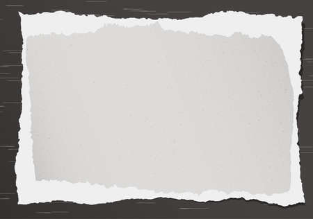 Gray torn grainy paper on gray background.のイラスト素材