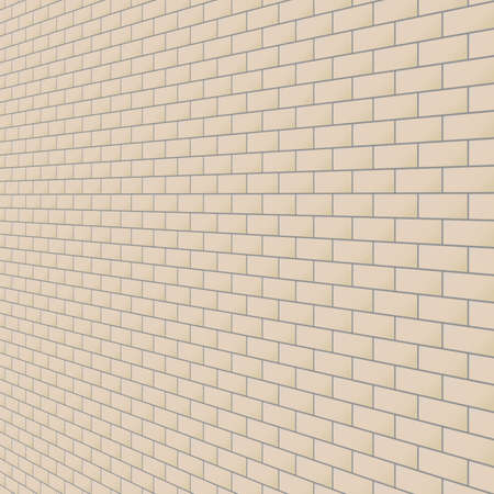 Diagonal brown brick wall texture with a perspective.のイラスト素材