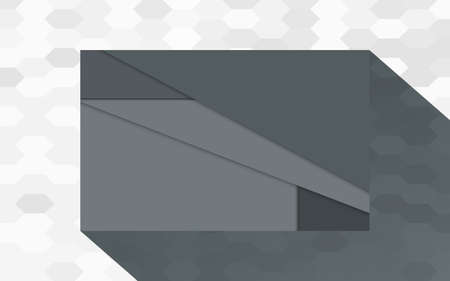 Modern material design for web advertising, business card, shapes with shadow are on geometric pattern.のイラスト素材