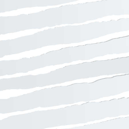 Pieces of torn gray blank paper are stuck.のイラスト素材