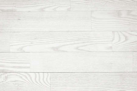 White wooden planks, tabletop, parquet floor surface. Wood texture