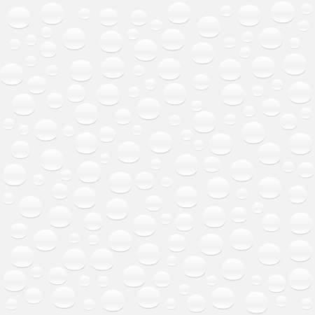 Abstract white geometric pattern, created of cut circle shape paper with shadows. Vector illustration.のイラスト素材