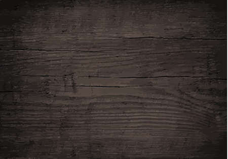 Black wooden wall, table, floor surface. Light vector wood texture.のイラスト素材