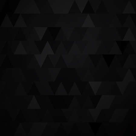 Black grunge background created from triangle. Vector illustration