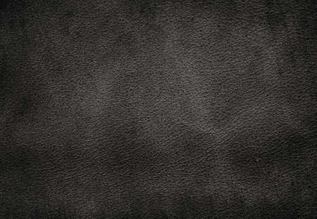 Grunge, black, rough, crumple leather texture for background use.の写真素材