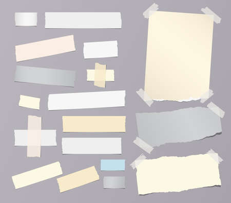 Colorful ripped notebook illustration.のイラスト素材