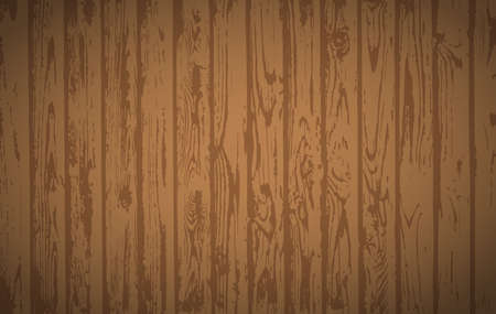 Brown wooden planks, table floor surface. Cutting chopping board. Wood texture. Vector illustration.のイラスト素材