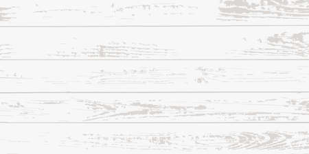 White wooden planks, table floor surface. Wooden board texture. Vector illustrationのイラスト素材