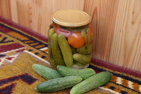 Bank of cucumbersの写真素材