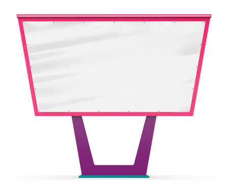 Blank bigboard. Street advertising. Advertising on the post. Design of a billboard. Street billboard.の写真素材