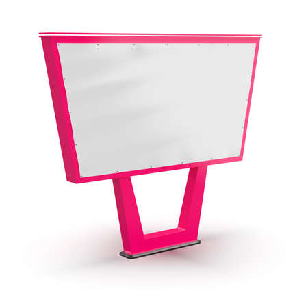 Blank bigboard. Street advertising. Advertising on the post. Design of a billboard. Street billboard.の写真素材