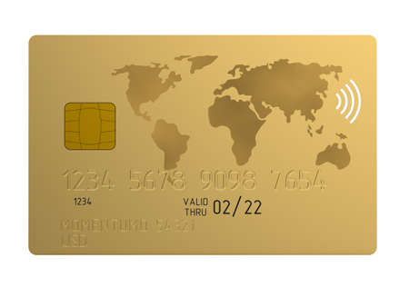 Credit card. 3D Illustrationの写真素材