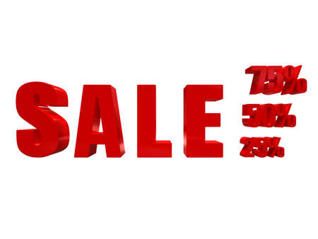 Slogan sale at a discount. Advertising discount. discount sale label. 3d illustration.の写真素材