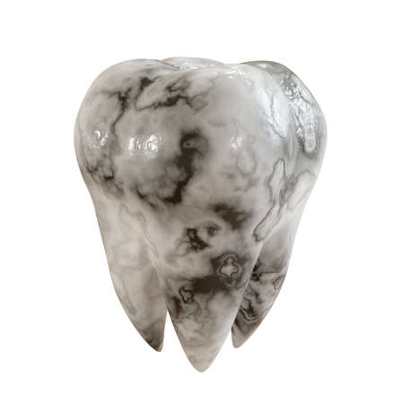 Caries patient tooth on a whiteの写真素材