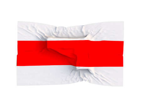 Hybrid war in Belarus. Color revolution. 3D illustration.の写真素材