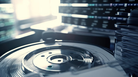 A digital healthcare records system experiencing a data breachの素材
