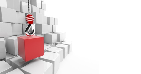 Warehouse  3D Illustrationの写真素材
