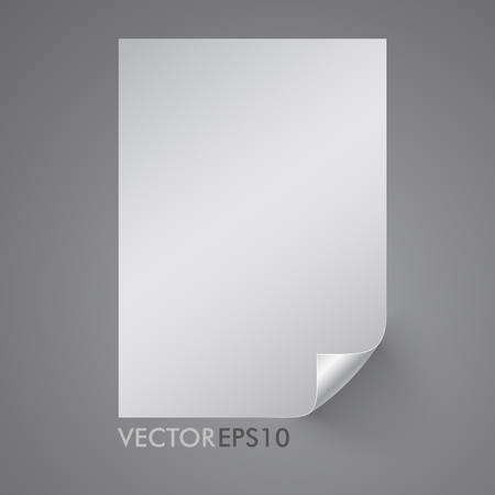 Realistic empty page paper 3D. Vector illustration EPS10のイラスト素材