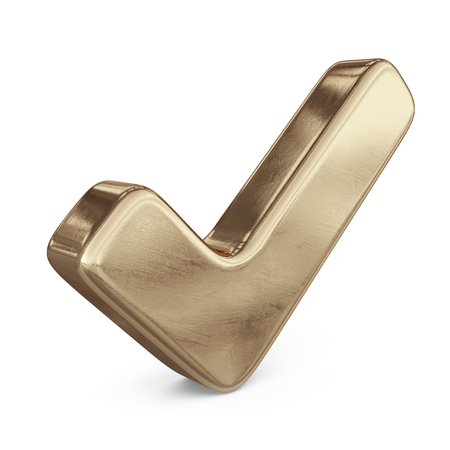 check checkmark icon tick mark. 3D isolatedの写真素材