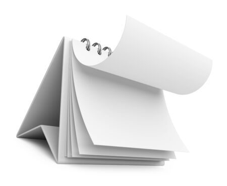 realistic paper calendar. 3D icon isolatedの写真素材