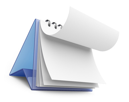 realistic office calendar. 3D icon isolatedの写真素材