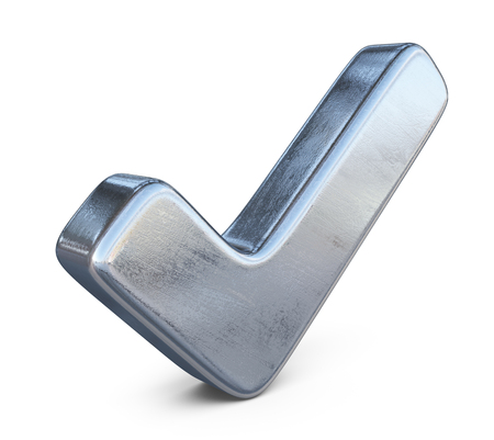 check 3D. checkmark tick icon isolatedの写真素材