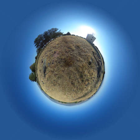 Small Planet of the Telegraph. Moralzarzal. Community of Madrid, Spain.の写真素材