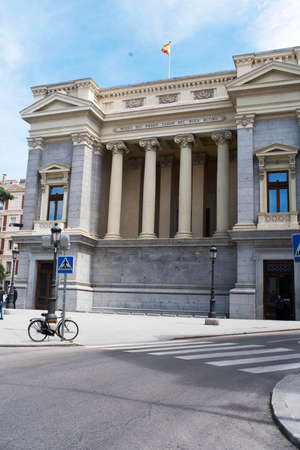 Prado Museum seen from the Murillo Square. Madrid. Spainのeditorial素材