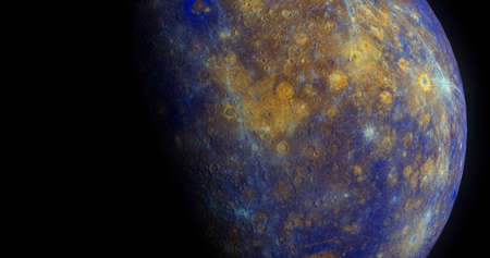 Mercury is a 3d render with a fantasy twistの写真素材