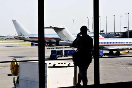 Passenger Waiting at Airport