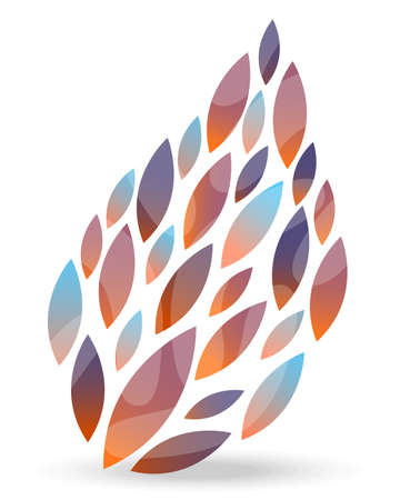 vector illustration with the image of the petalsのイラスト素材