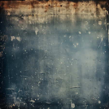 Grunge texture background with old film grain, dust as retro photo layer effect.の素材
