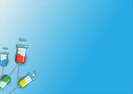 illustration vector graphic of blue wallpaper injection with flat designのイラスト素材