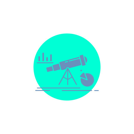 Analytics, finance, forecast, market, prediction Glyph Icon.のイラスト素材
