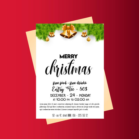 Merry christmas decorative vintage backgroundのイラスト素材