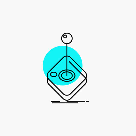 Arcade, game, gaming, joystick, stick Line Icon